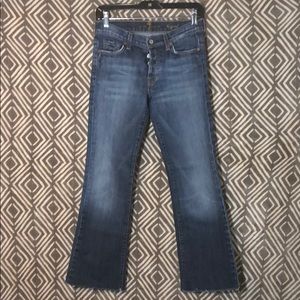 7 for all mankind blue jeans button fly SZ: 27